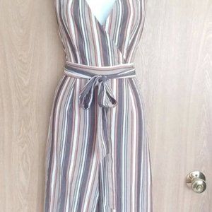 Cropped Wide Leg Jumpsuit